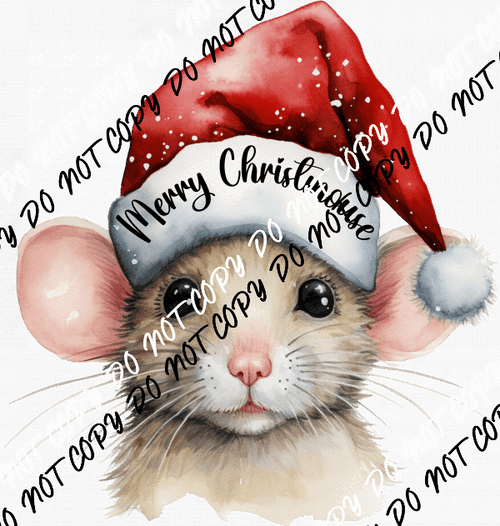 Merry Christmouse Mouse DTF Transfer - We Print U Press DTF Transfers