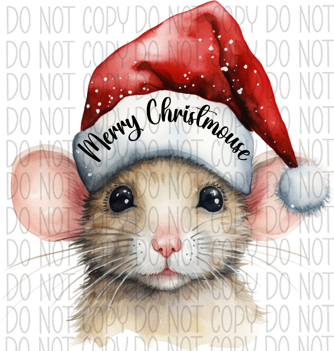 Merry Christmouse Mouse Dtf Transfer