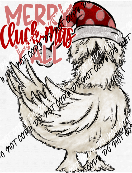 Merry Cluck - mas Y'all DTF Transfer - We Print U Press DTF Transfers