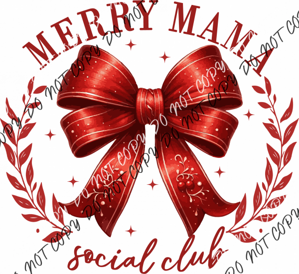 Merry Mama Social Club DTF Transfer RTP DTF Transfers