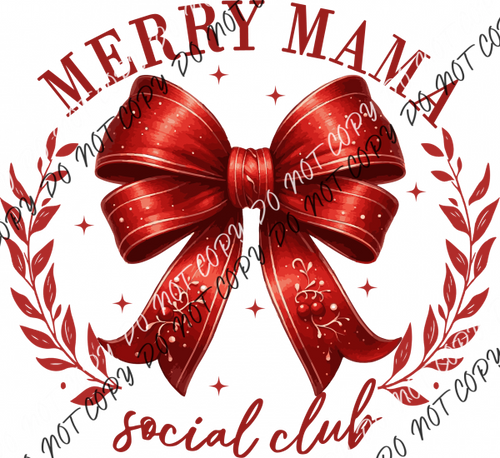 Merry Mama Social Club DTF Transfer RTP DTF Transfers