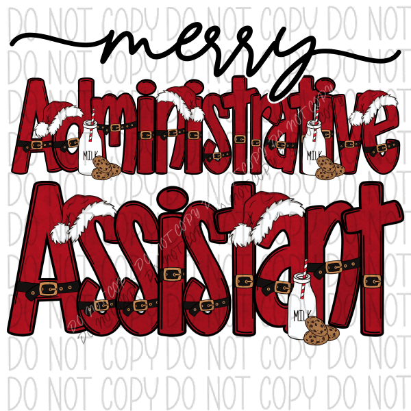 Merry (Title) DTF Transfer (See Title & Occupation Options) - We Print U Press DTF Transfers