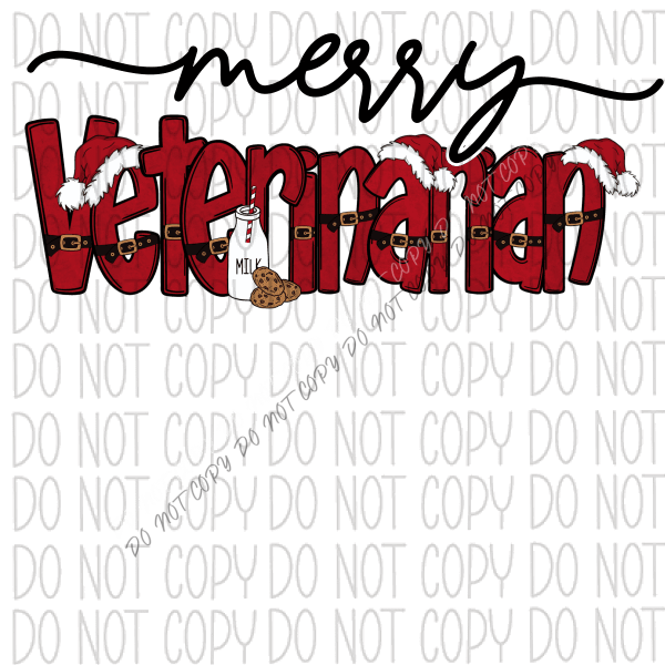 Merry (Title) DTF Transfer (See Title & Occupation Options) - We Print U Press DTF Transfers