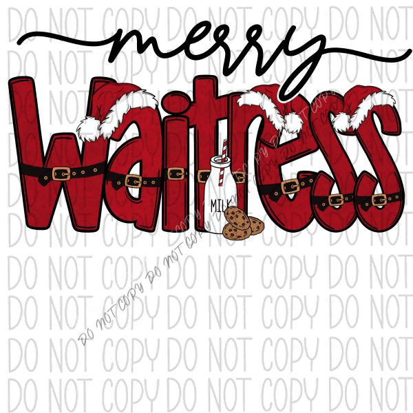 Merry (Title) DTF Transfer (See Title & Occupation Options) - We Print U Press DTF Transfers