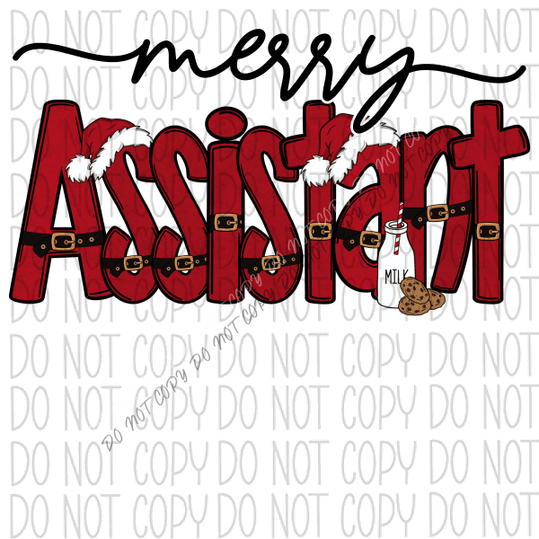 Merry (Title) DTF Transfer (See Title & Occupation Options) - We Print U Press DTF Transfers