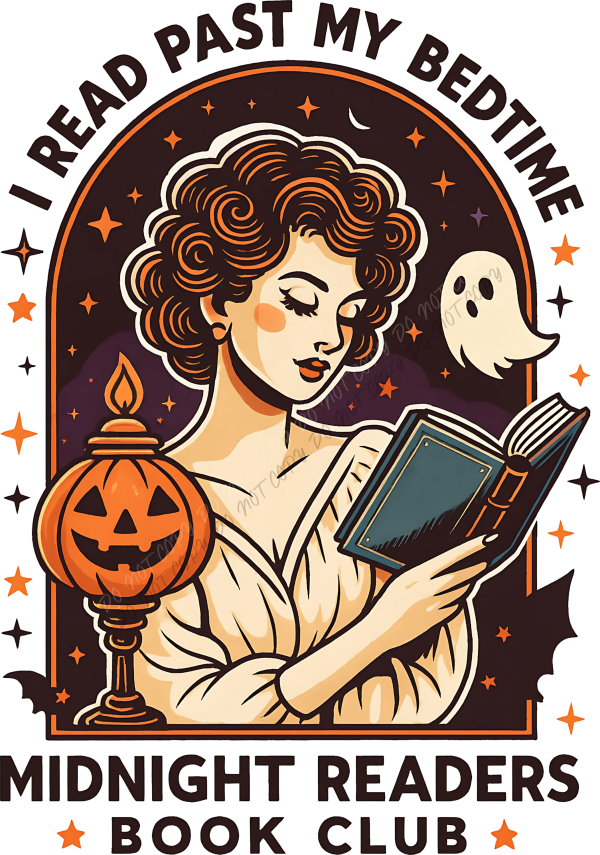 Midnight Readers Book Club Halloween DTF Transfer - RTP DTF Transfer