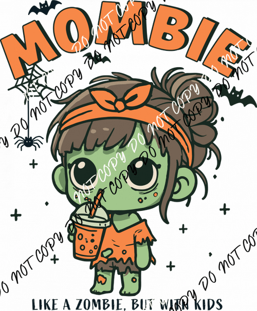 Mombie Cartoon DTF Transfer - We Print U Press DTF Transfers