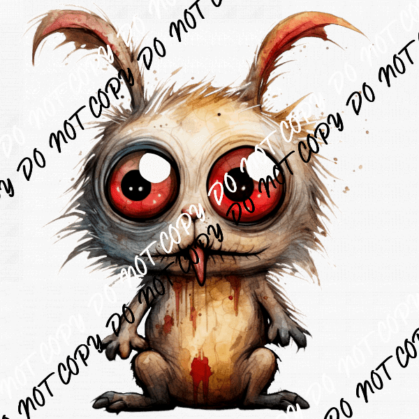 Monster Bunny / Monster Bunny with Bow DTF Transfer - We Print U Press DTF Transfers