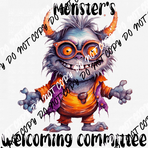 Monster's Welcoming Committee DTF Transfer - We Print U Press DTF Transfers