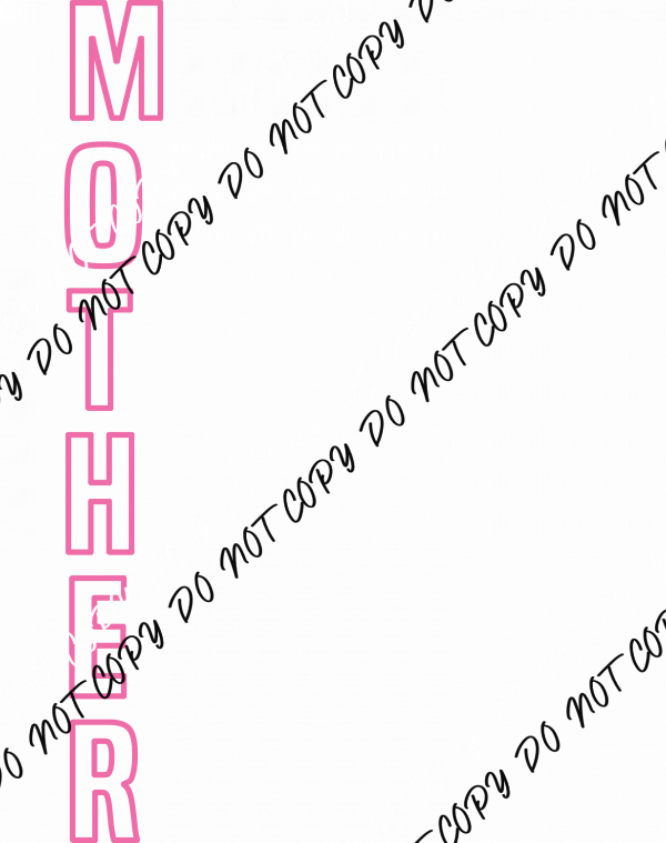 MOTHER Acrostic DTF Transfer - We Print U Press DTF Transfers