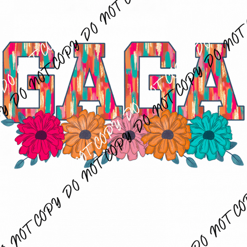 Mothers Day Floral Mom Titles - We Print U Press DTF Transfers