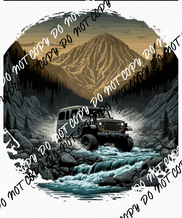 Mountain Adventure Scene DTF Transfer - We Print U Press DTF Transfers