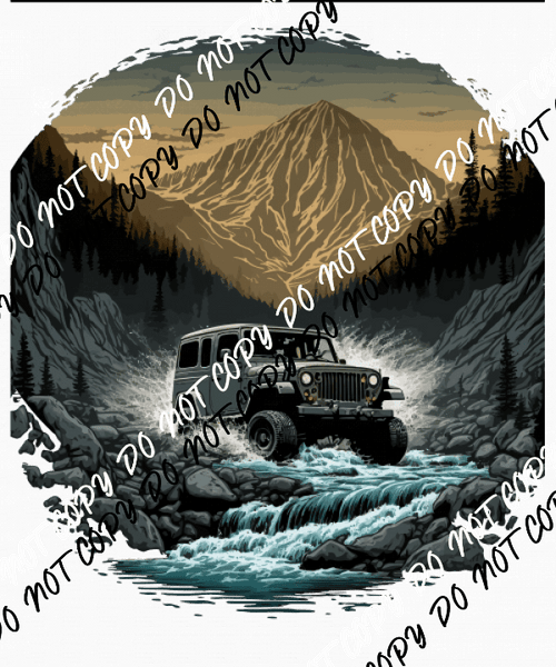 Mountain Adventure Scene DTF Transfer - We Print U Press DTF Transfers