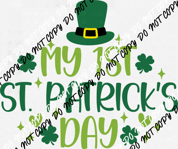 My 1st St. Patrick's Day DTF Transfer - We Print U Press DTF Transfers