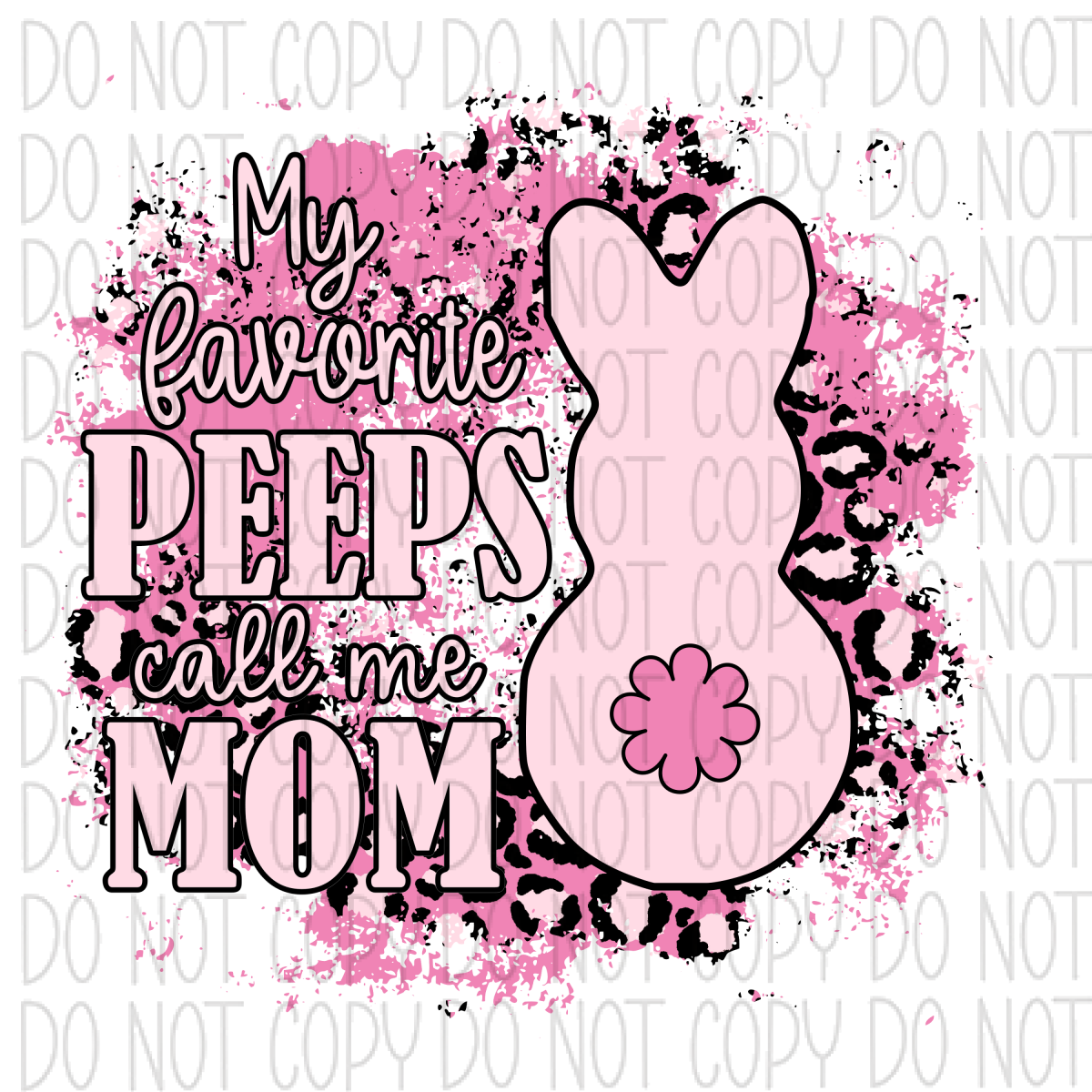 My Favorite Peeps Call Me Tag 1.5X1.5 / Mom
