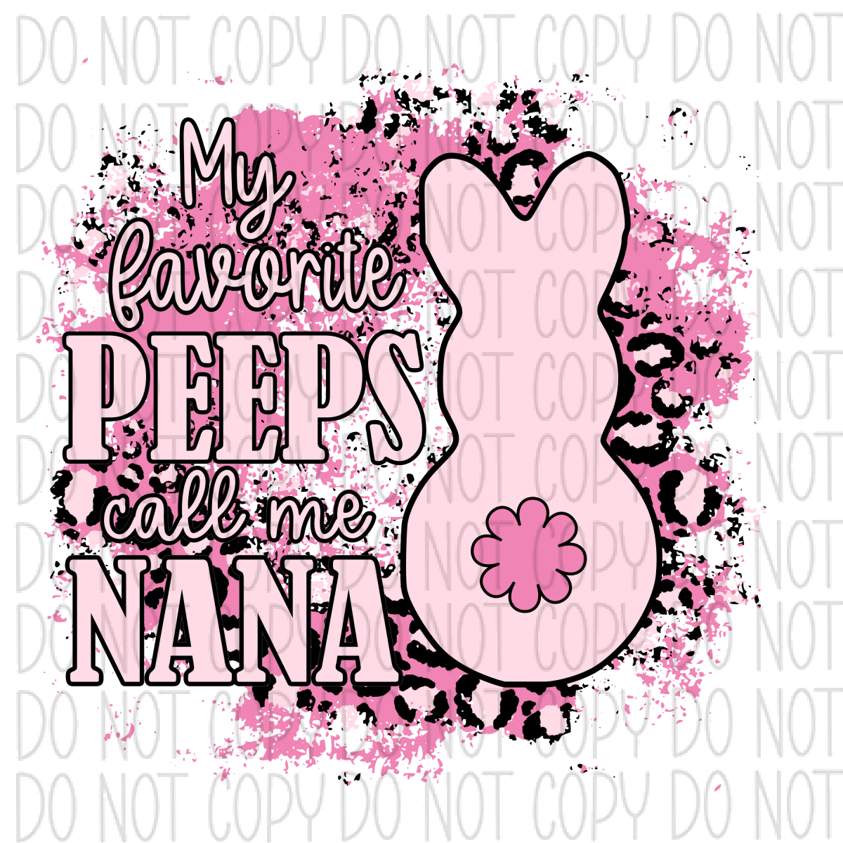 My Favorite Peeps Call Me Tag 1.5X1.5 / Nana