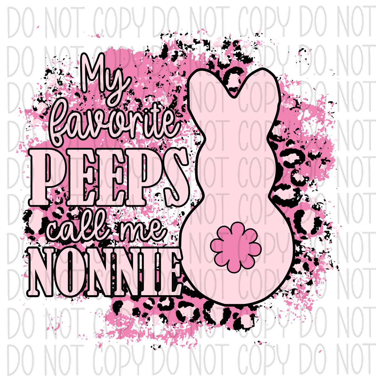 My Favorite Peeps Call Me Tag 1.5X1.5 / Nonnie