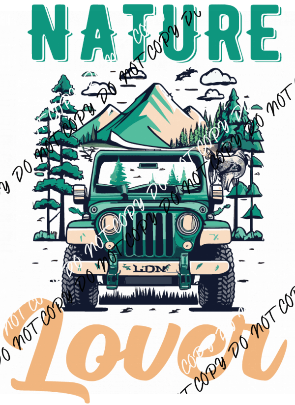Nature Lover DTF Transfer - We Print U Press DTF Transfers