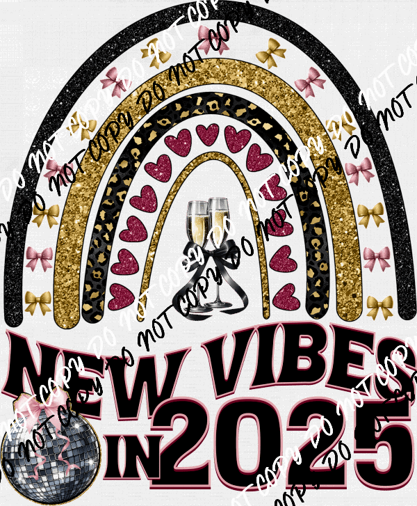 New Vibes in 2025 Rainbow DTF Transfer - We Print U Press DTF Transfers