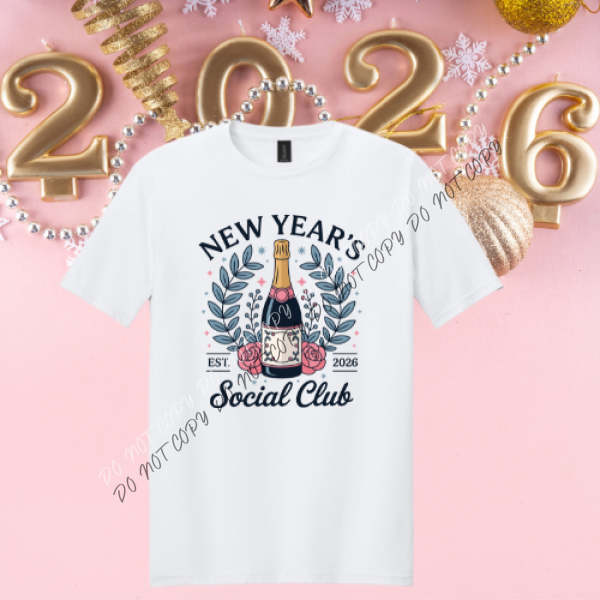 New Year’s Social Club T-Shirt Collection White / S Boutique Fashion