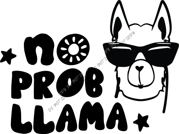 No Prob Llama DTF Transfer RTP DTF Transfers