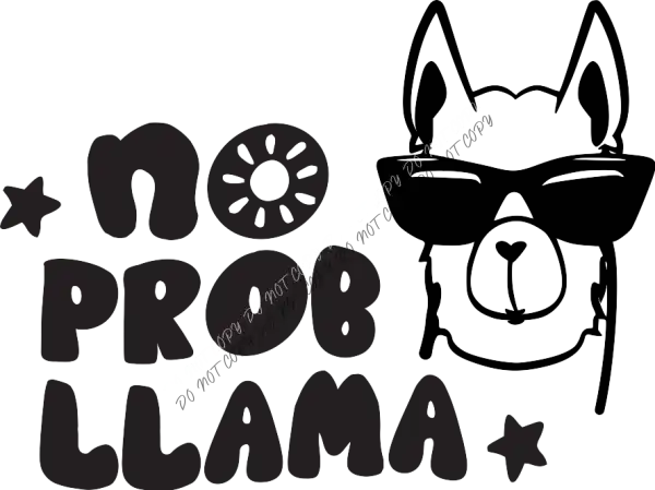 No Prob Llama DTF Transfer RTP DTF Transfers