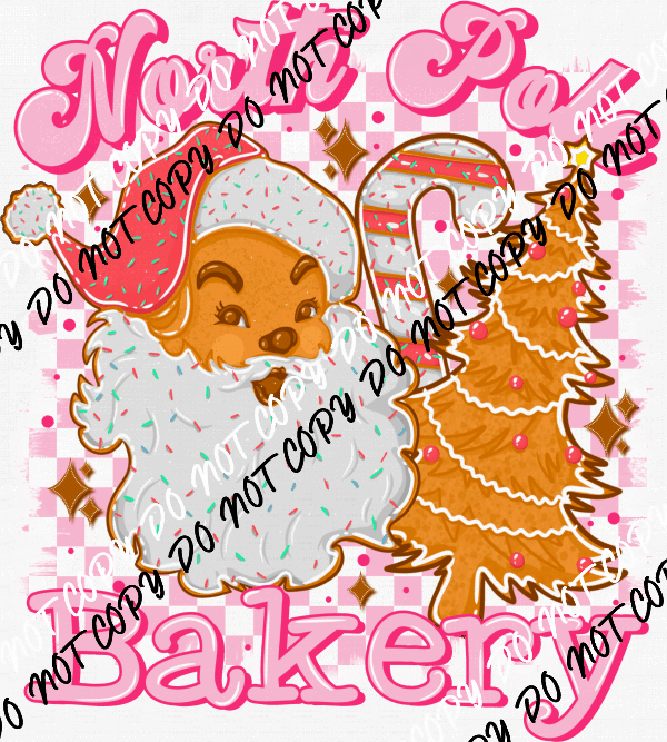 North Pole Bakery DTF Transfer - We Print U Press DTF Transfers