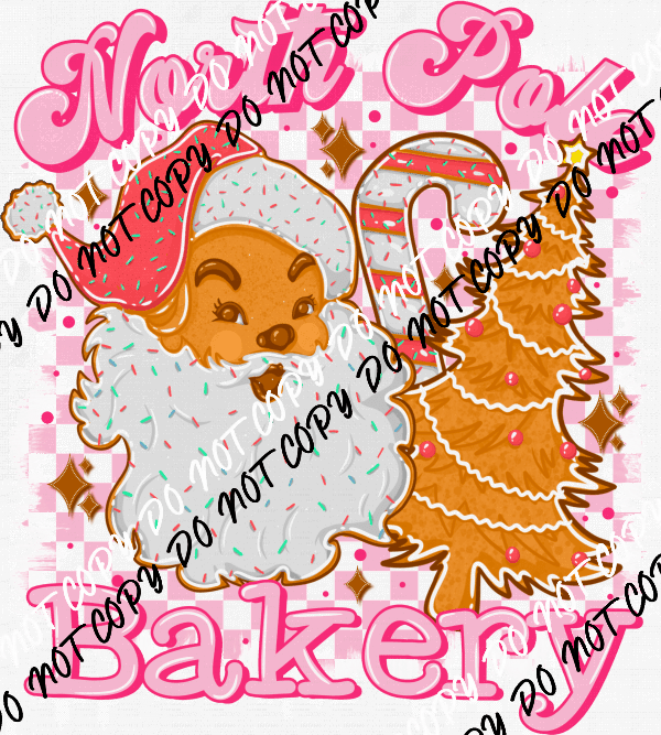 North Pole Bakery DTF Transfer - We Print U Press DTF Transfers