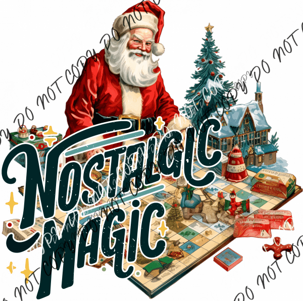 Nostalgic Magic Christmas DTF Transfer - We Print U Press DTF Transfers