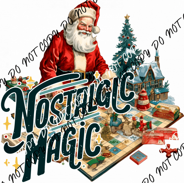 Nostalgic Magic Christmas DTF Transfer - We Print U Press DTF Transfers