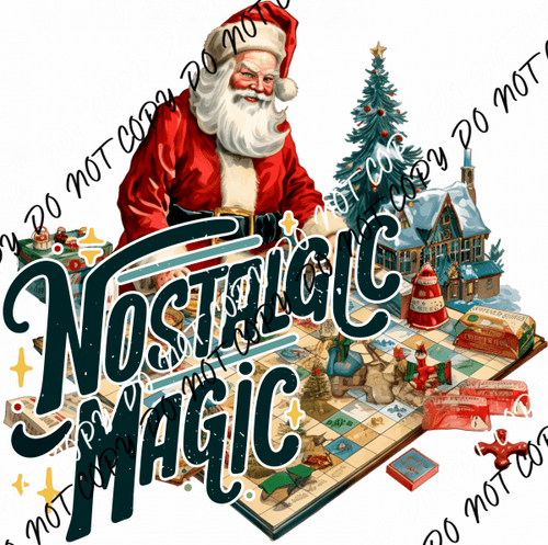 Nostalgic Magic Christmas DTF Transfer - We Print U Press DTF Transfers