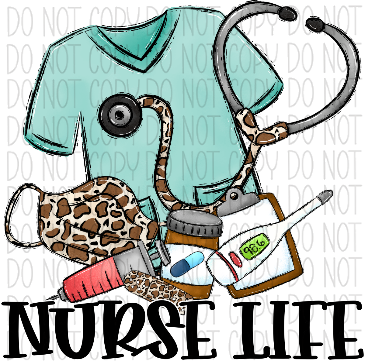 Nurse Life Dtf Transfer Transfers