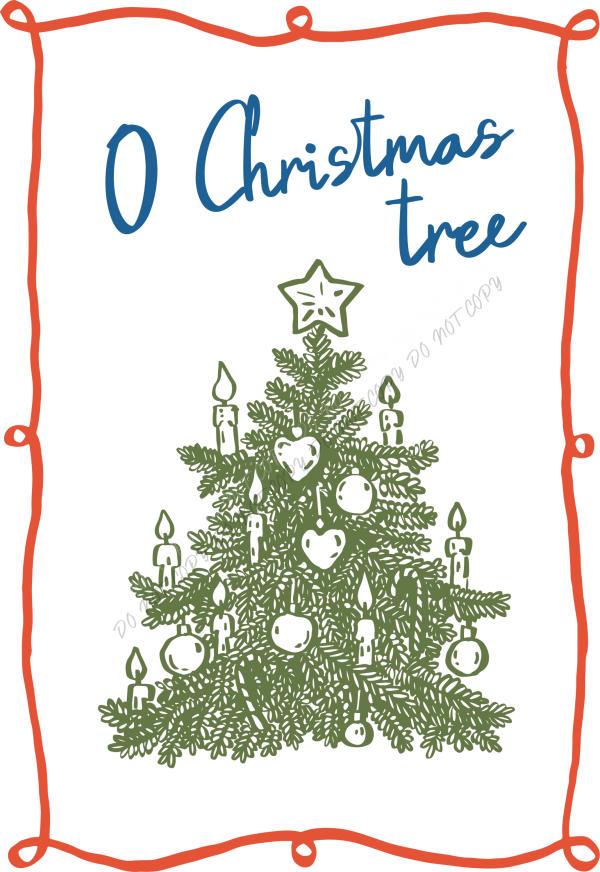 O Christmas Tree DTF Transfer - RTP DTF Transfer