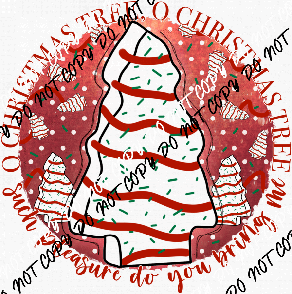 O Christmas Tree Such Pleasure do You Bring Me DTF Transfer - We Print U Press DTF Transfers