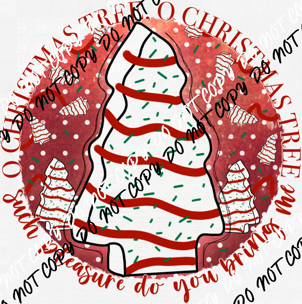 O Christmas Tree Such Pleasure do You Bring Me DTF Transfer - We Print U Press DTF Transfers