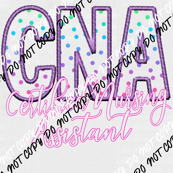 Occupational Faux Embroidery (Choose Occupation) - We Print U Press DTF Transfers