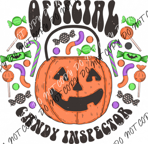 Official Candy Inspector Retro Pumpkin Dtf Transfer