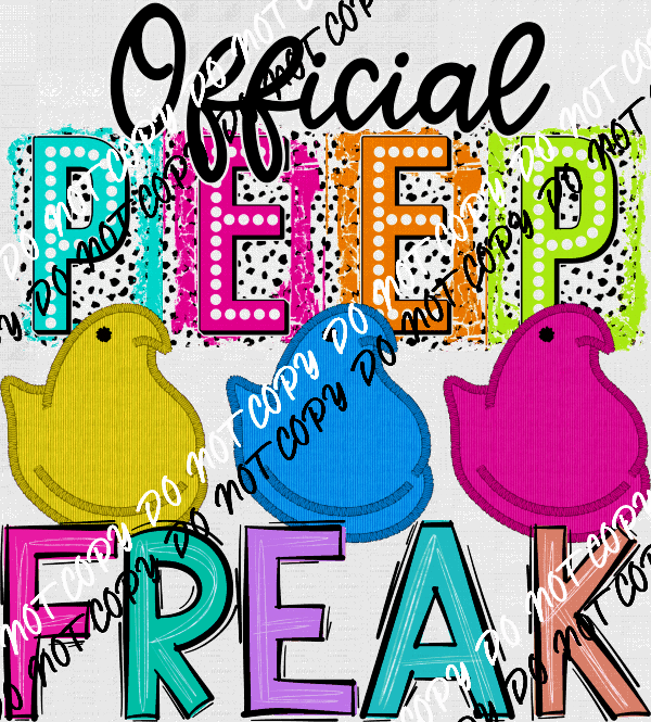 Official Peep Freak DTF Transfer - We Print U Press DTF Transfers