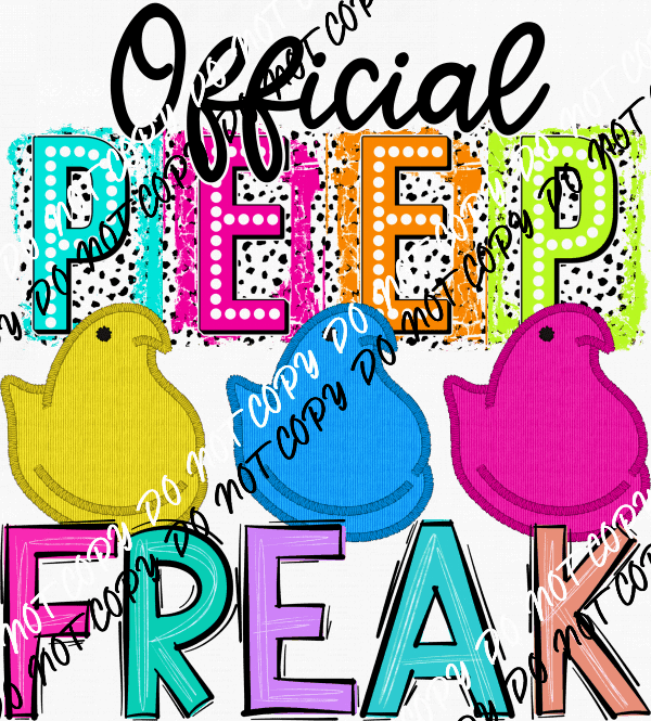 Official Peep Freak DTF Transfer - We Print U Press DTF Transfers