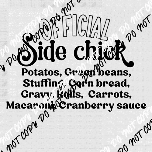 Official Side Chick DTF Transfer - We Print U Press DTF Transfers