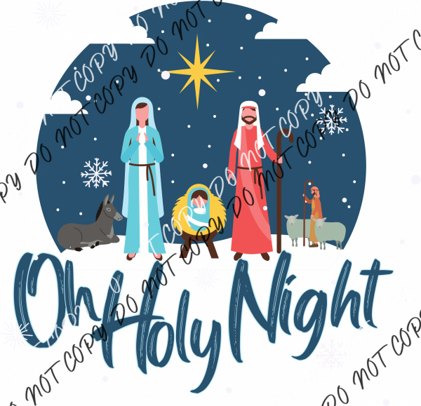 Oh Holy Night Scene Dtf Transfer Rtp Transfers