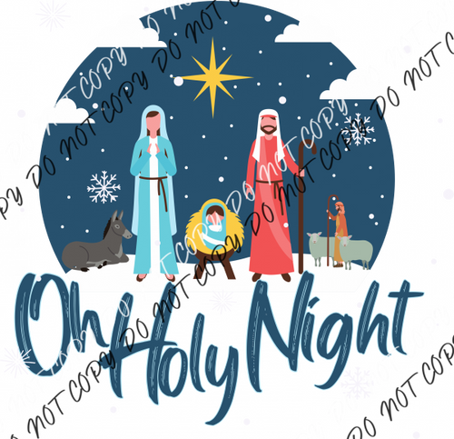 Oh Holy Night Scene Dtf Transfer Rtp Transfers