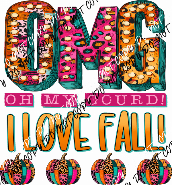 Oh My Gourd DTF Transfer - We Print U Press DTF Transfers