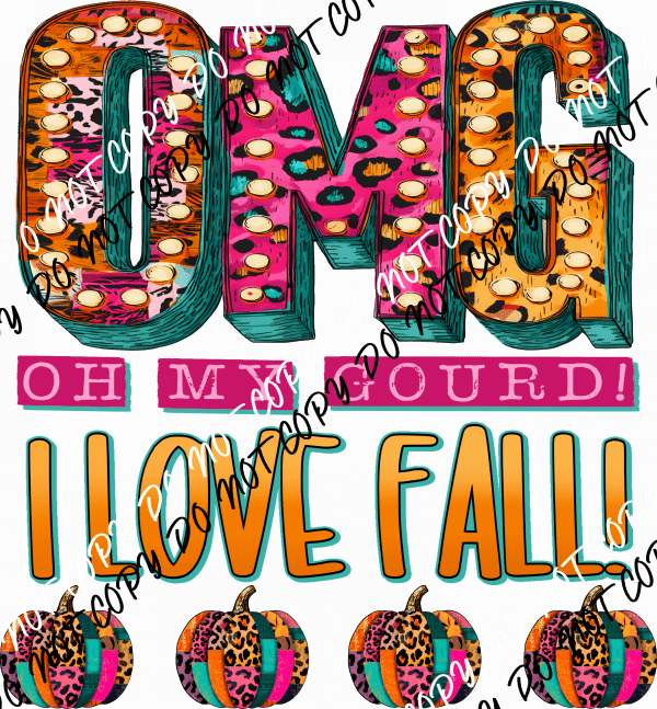 Oh My Gourd DTF Transfer - We Print U Press DTF Transfers