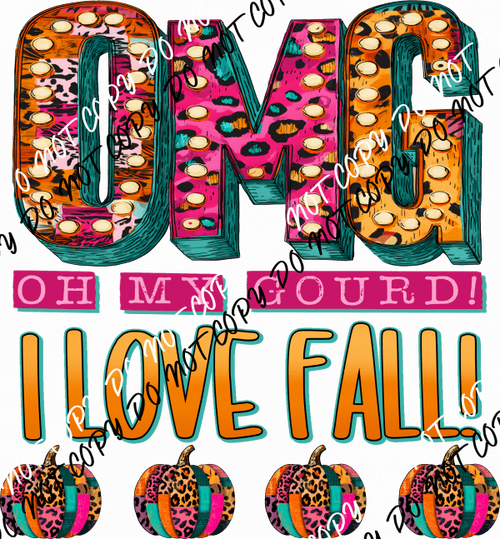 Oh My Gourd DTF Transfer - We Print U Press DTF Transfers