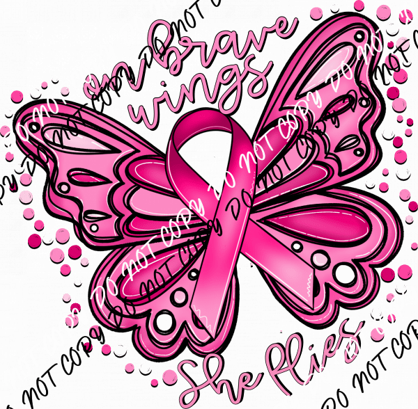 On Brave Wings Awareness Butterfly (Choose Color) DTF Transfer - We Print U Press DTF Transfers