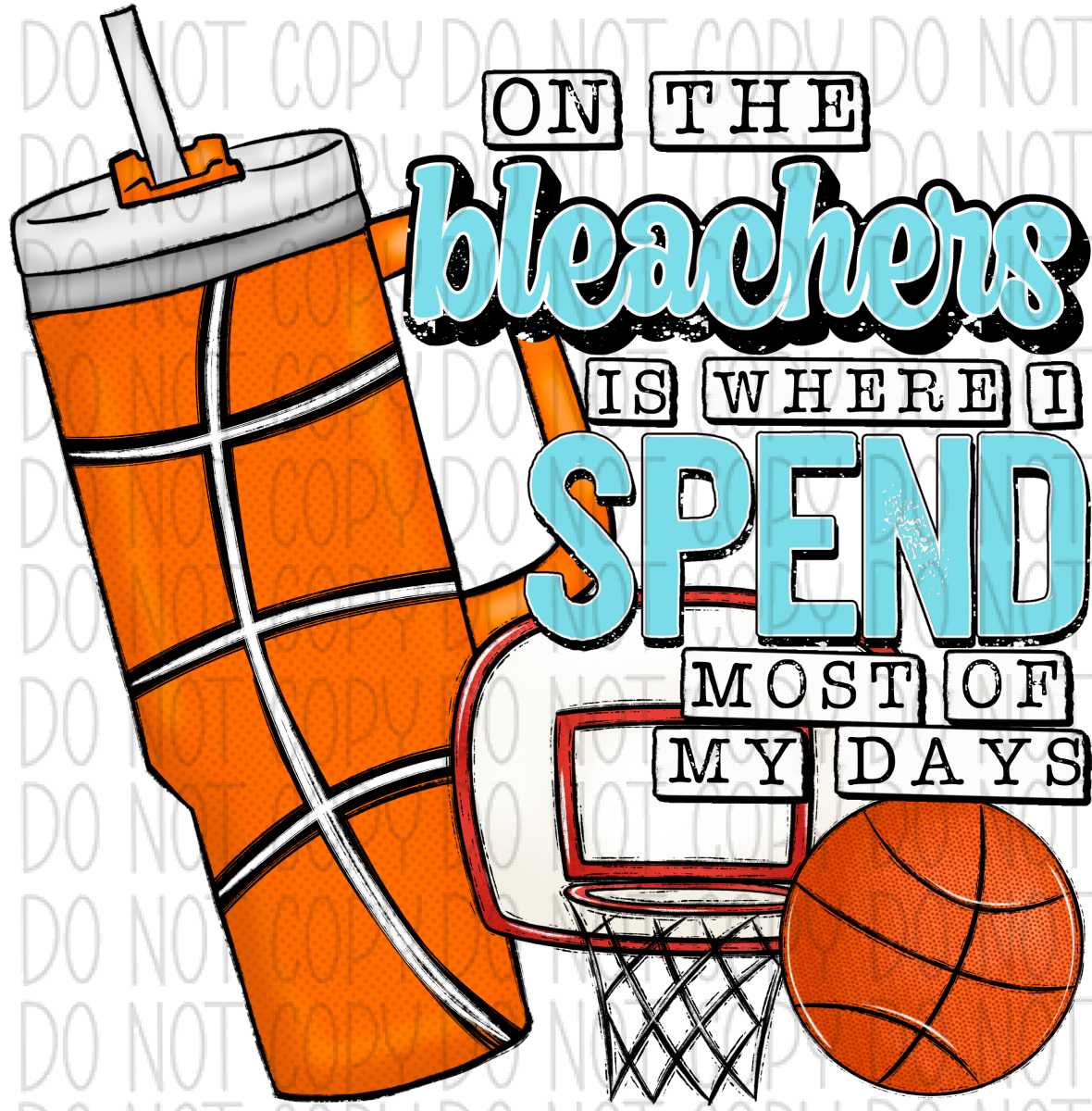 On The Bleachers Dtf Transfer (See Sport Options) Pocket Size 3X3’ / Basketball Rtp Transfers