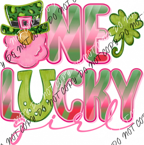 One Lucky Girl Leprechaun Dtf Transfer Rtp Transfers