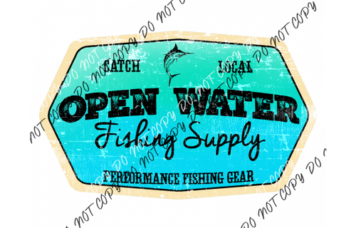 Open Water Fishing Dtf Transfer