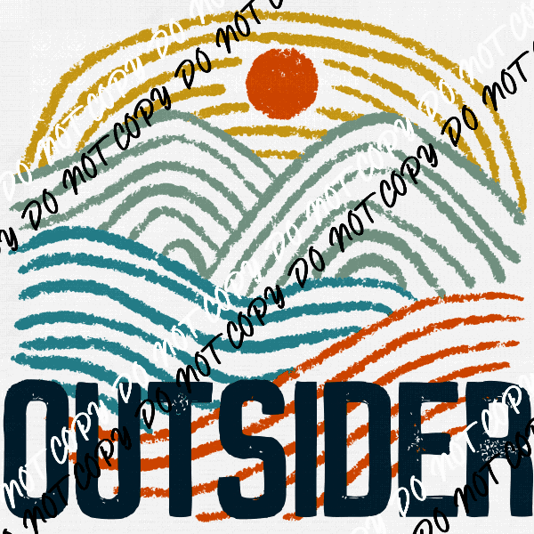 Outsider distressed DTF Transfer - We Print U Press DTF Transfers